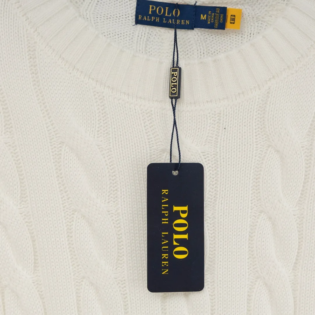 P280 top version (different currencies). You can scan the code to enter the official website. Style: Ralph Lauren POLO Ralph Lauren small label embroidered knitted old money style long-sleeved sweater. Color: Picture color. Size: S-XL. Fabric: pure cotton. Accessories: full set of customized accessories. No gender distinction. Same style for men and women.
